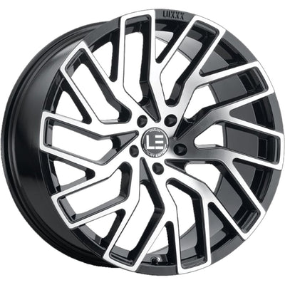 Luxxx Alloys LUXLE5 Black Machined Wheel