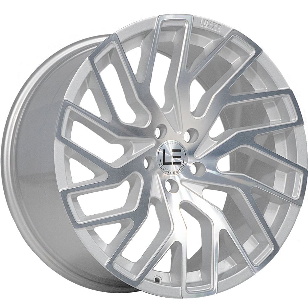 Luxxx Alloys LUXLE5 Silver Machined Wheel