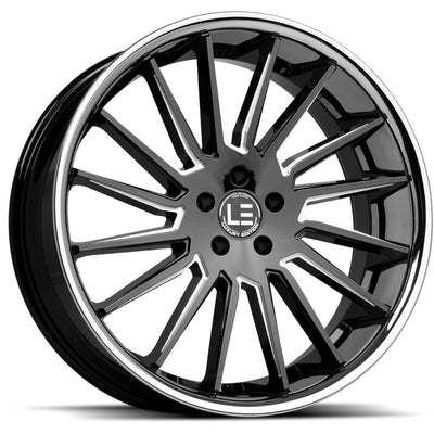 Luxxx Alloys LUXLE9 Black Milled Wheel