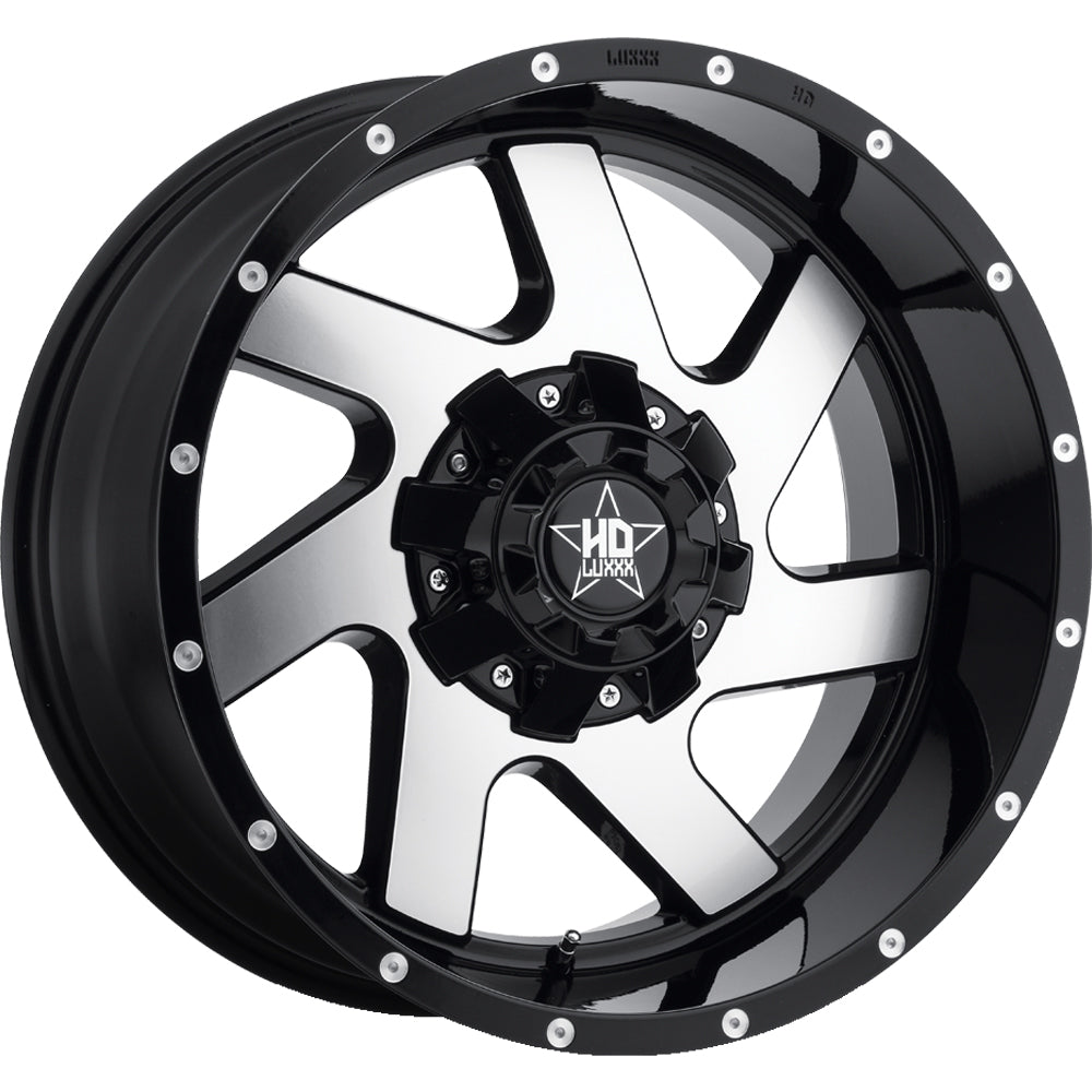 Luxxx HD LHD1 Black Machined Wheel