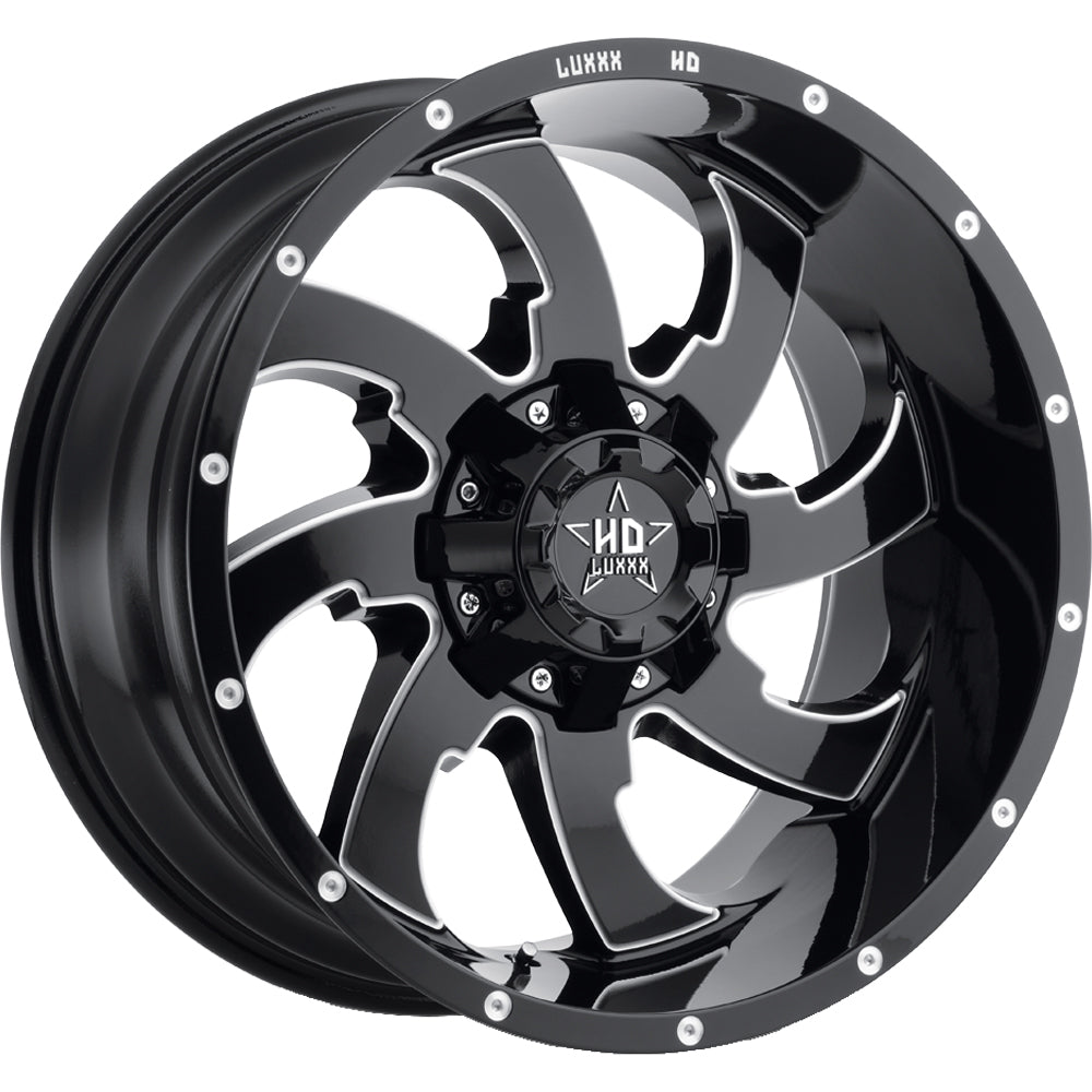 Luxxx HD LHD12 Black Milled Wheel