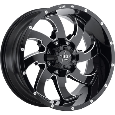 Luxxx HD LHD12 Black Milled Wheel