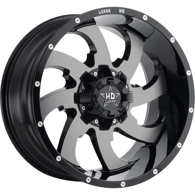 Luxxx HD LHD12 Black Machined Wheel
