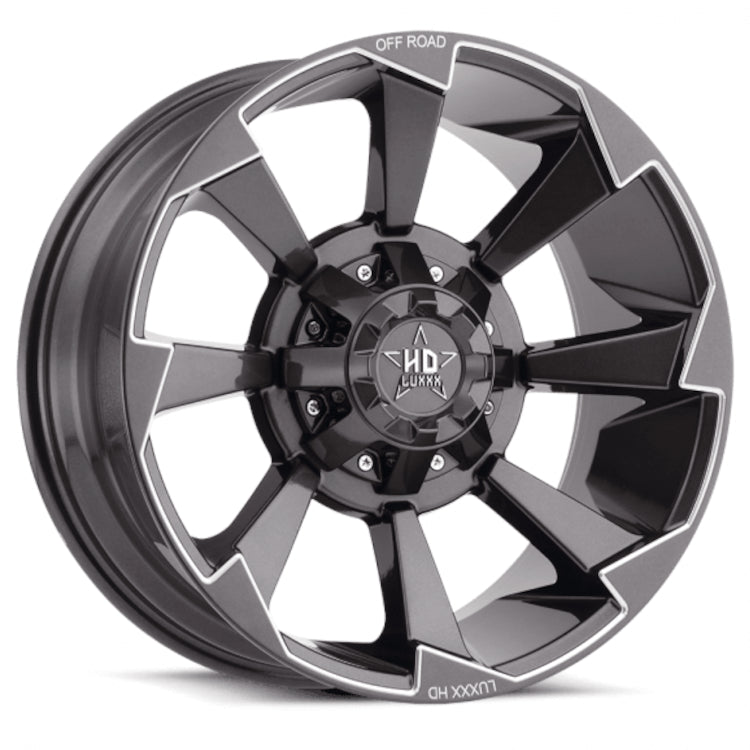Luxxx HD LHD16 Gray Milled Wheel
