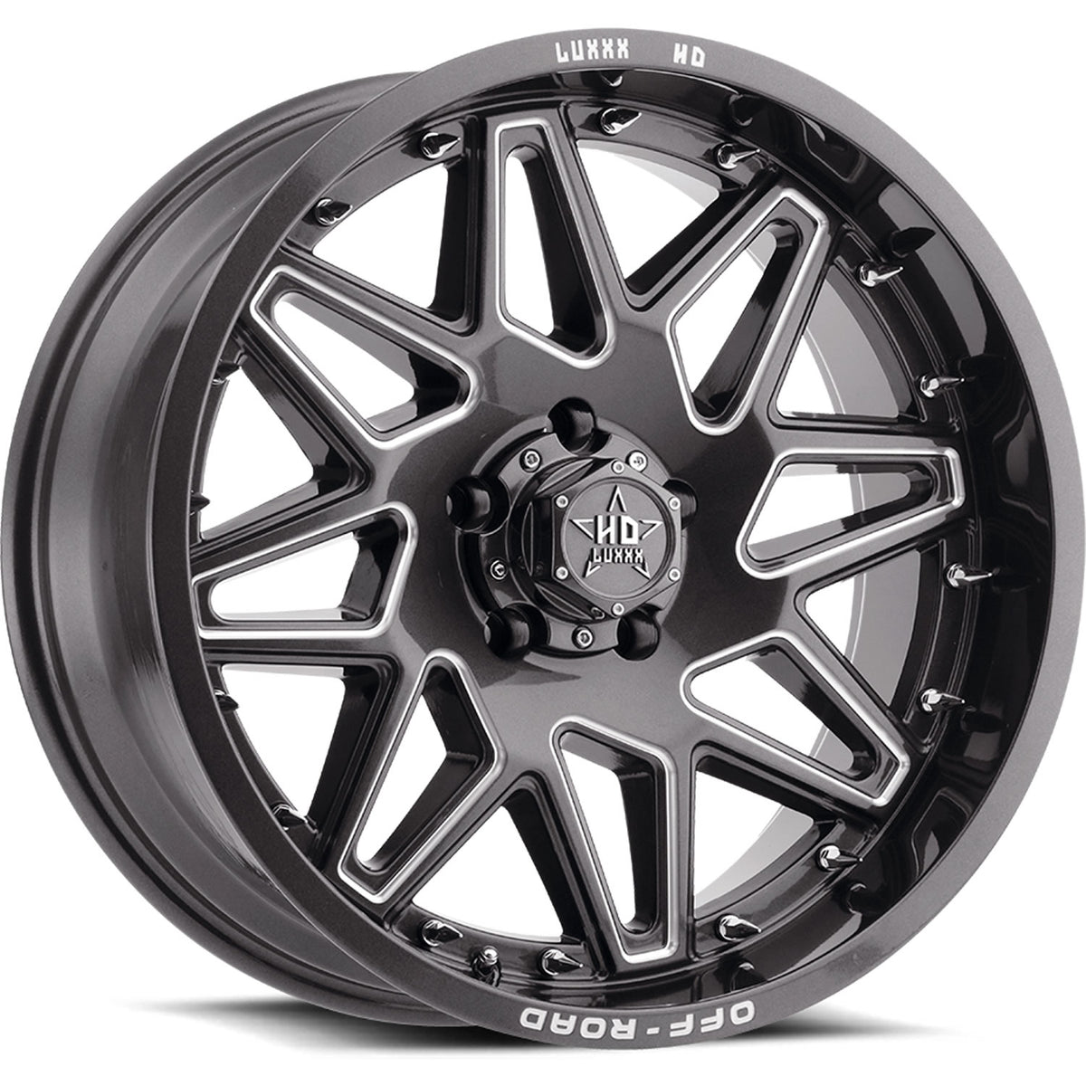 Luxxx HD LHD17 Gray Milled Wheel