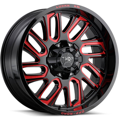 Luxxx HD LHD18 Black Red Milled Wheel