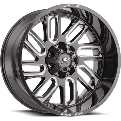 Luxxx HD LHD18 Gray Milled Wheel
