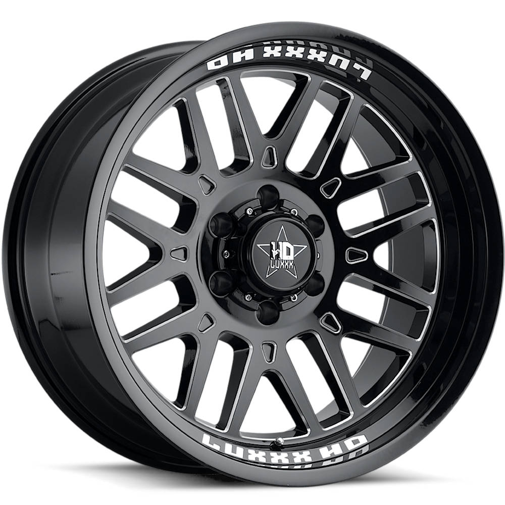 Luxxx HD LHD20 Black Milled Wheel