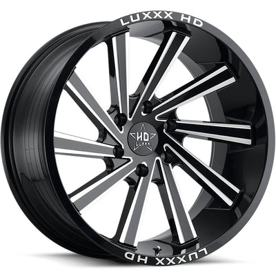 Luxxx HD LHD22 Black Milled Wheel
