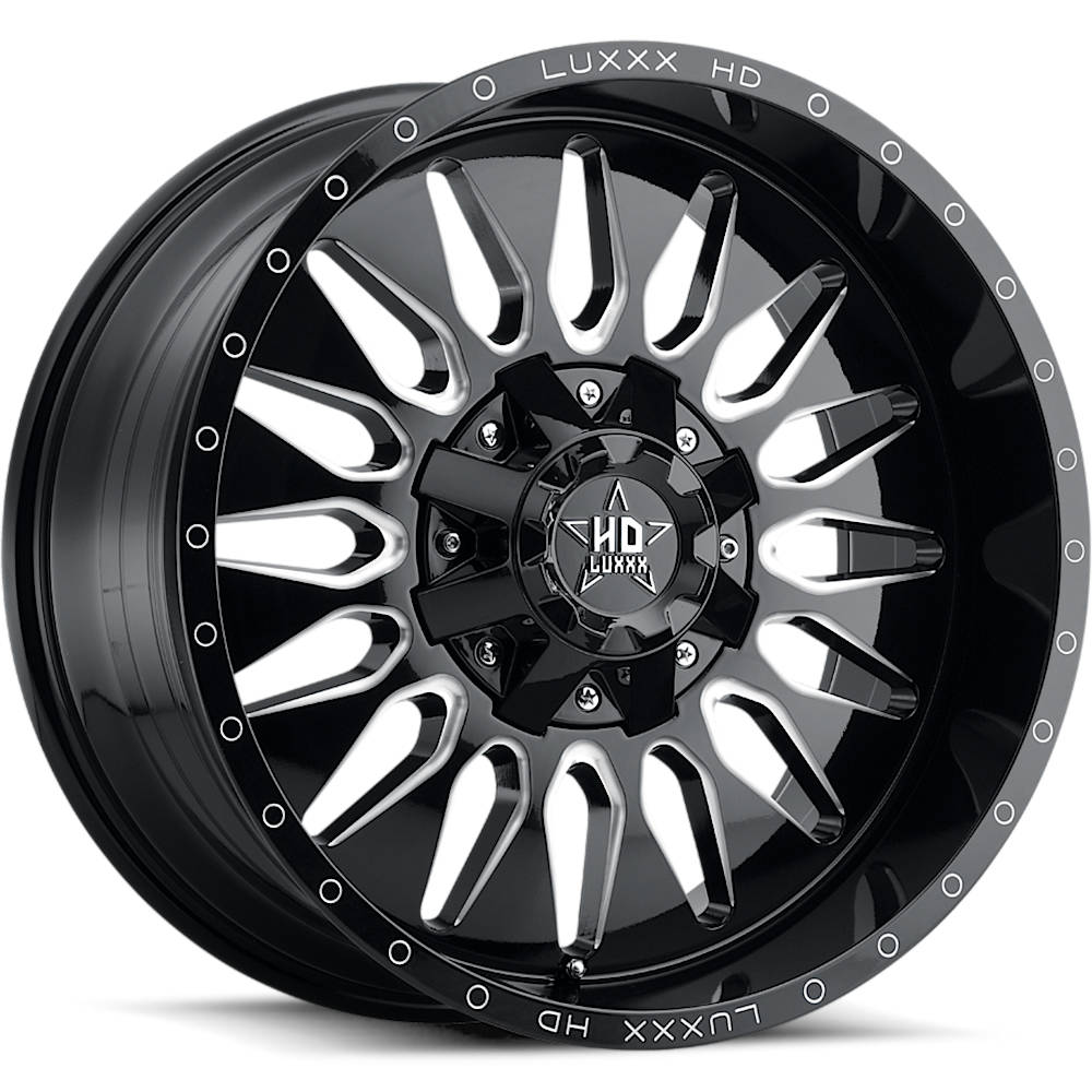 Luxxx HD LHD24 Black Milled Wheel