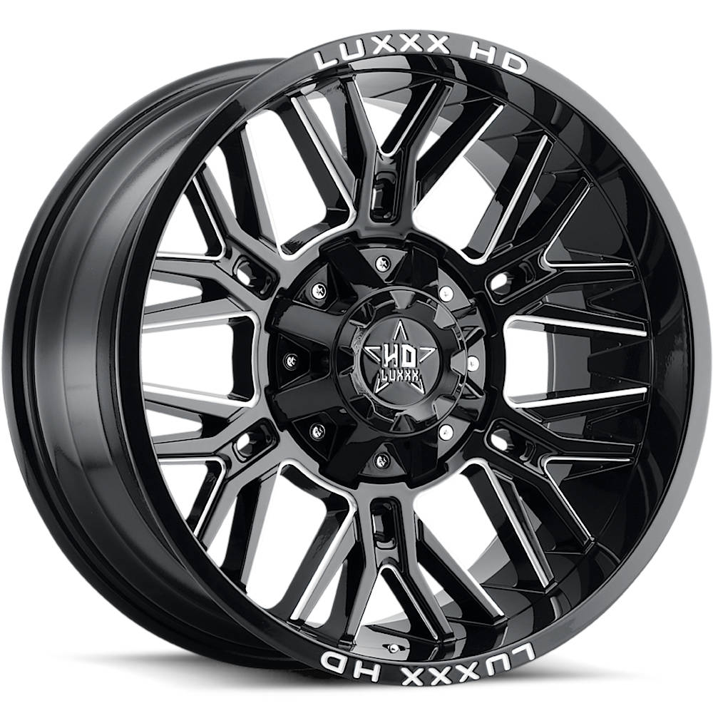 Luxxx HD LHD25 Black Milled Wheel