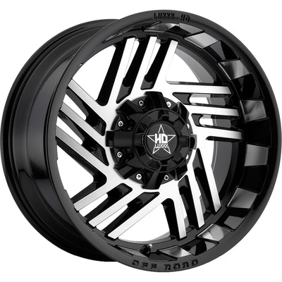 Luxxx HD LHD4 Black Machined Wheel