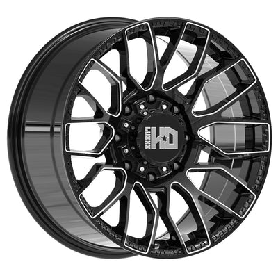 Luxxx HD LHD42 Black Milled Wheel