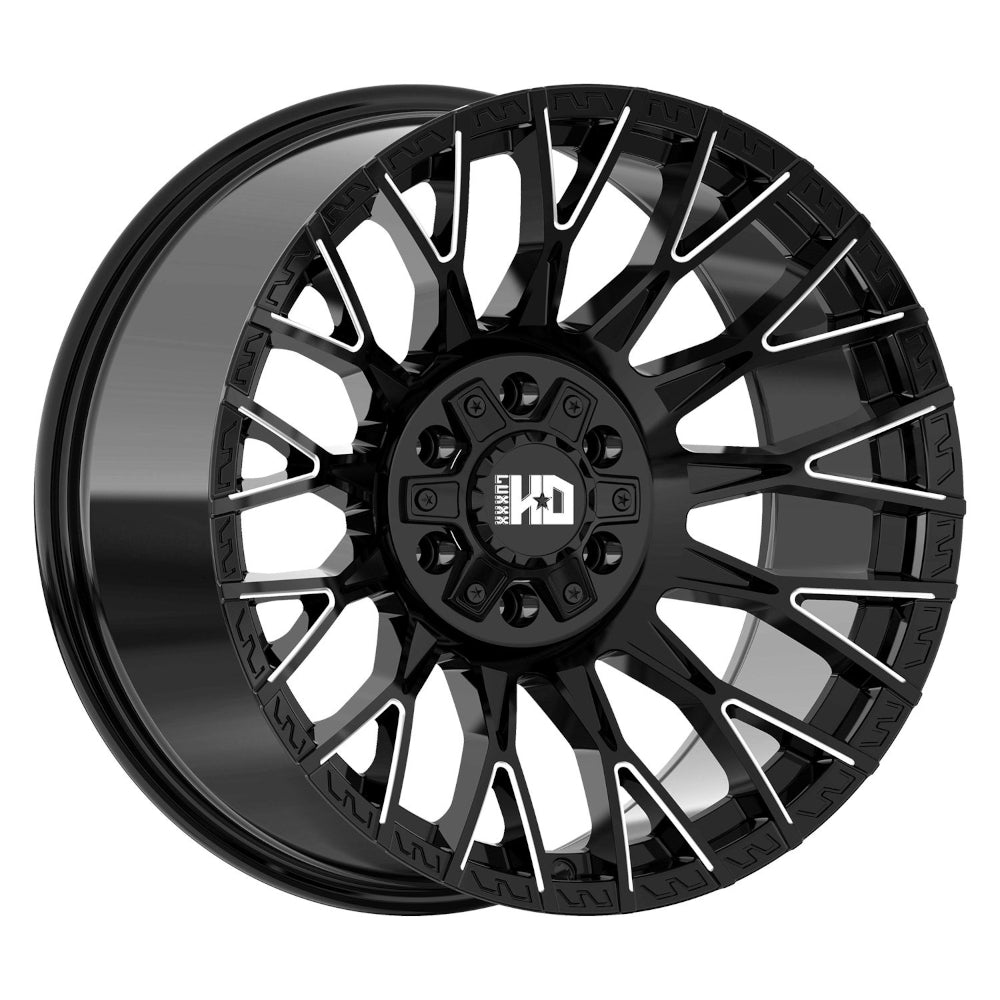 Luxxx HD LHD43 Black Milled Wheel