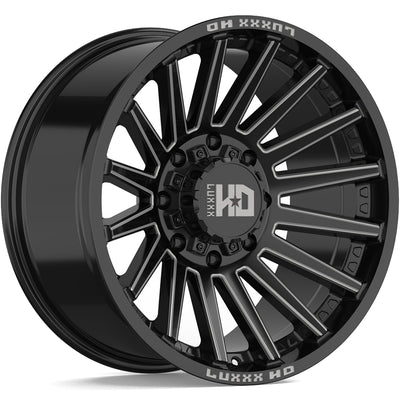 Luxxx HD LHD47 Black Milled Wheel