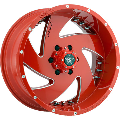 Luxxx HD LHD6 Red Milled Wheel