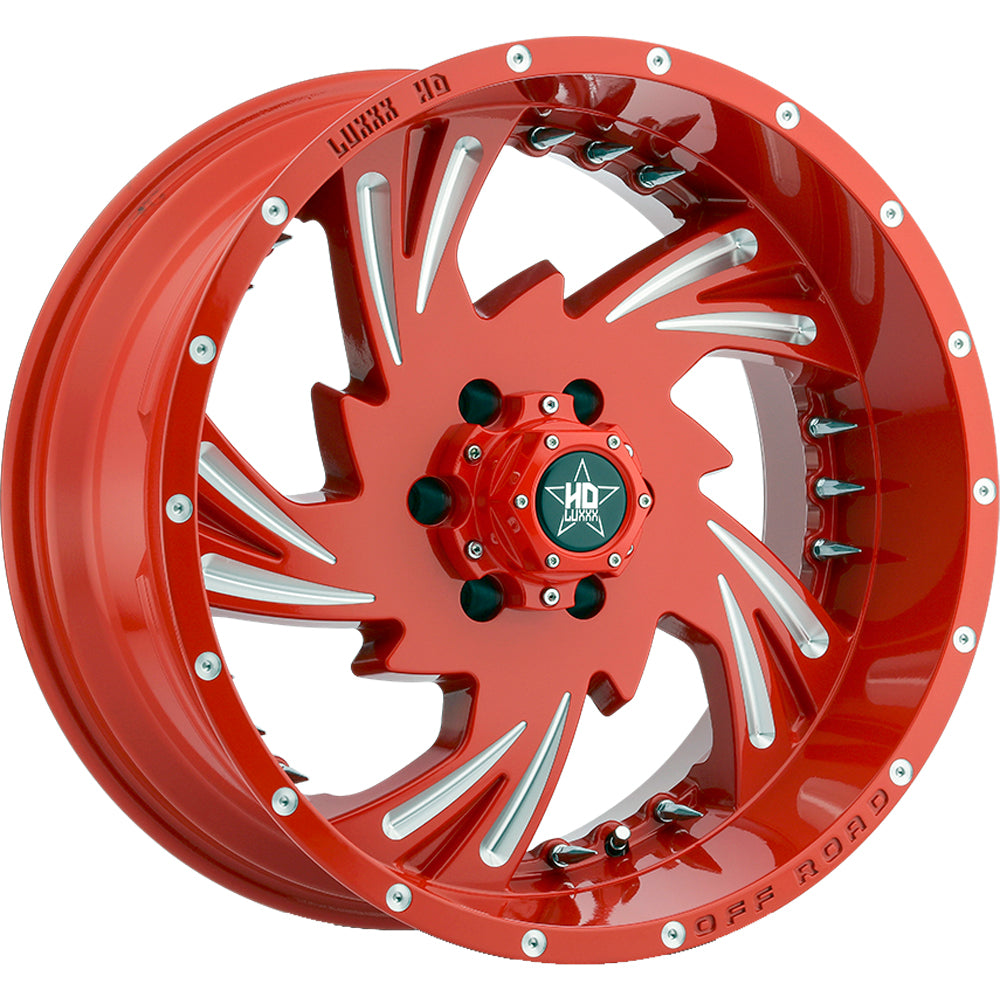 Luxxx HD LHD7 Red Milled Wheel