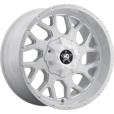 Luxxx HD LHD8 White Milled Wheel
