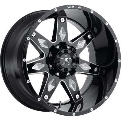 Luxxx HD LHD9 Black Milled Wheel