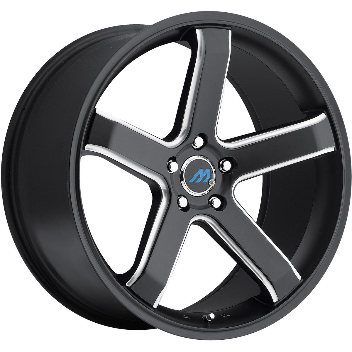 Mach M5 Black Milled Wheel