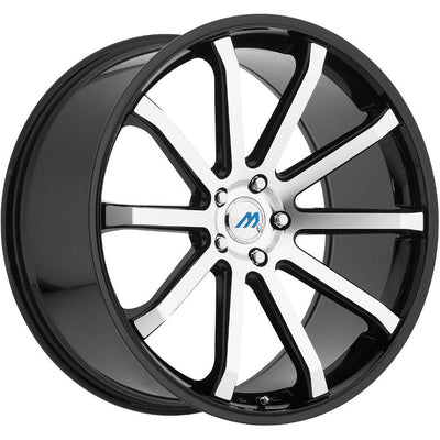 Mach ME10 Black Machined Wheel