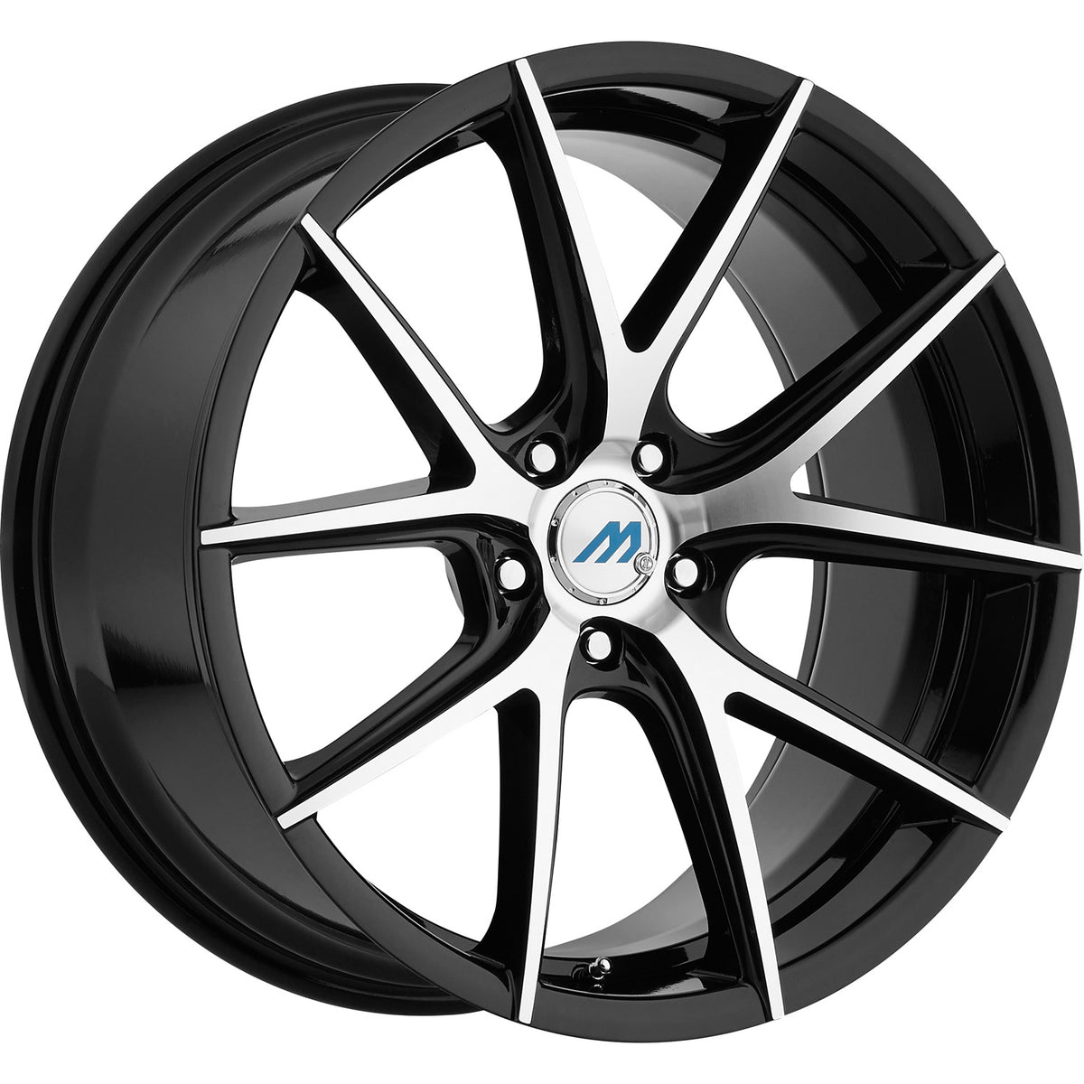 Mach ME15 Black Machined Wheel