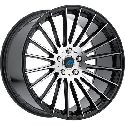 Mach ME18 Black Machined Wheel