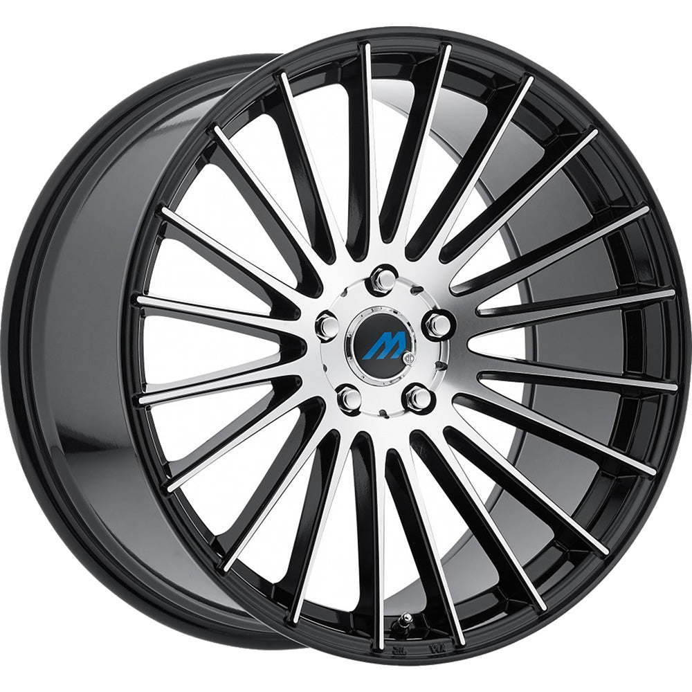 Mach ME18 Black Machined Wheel