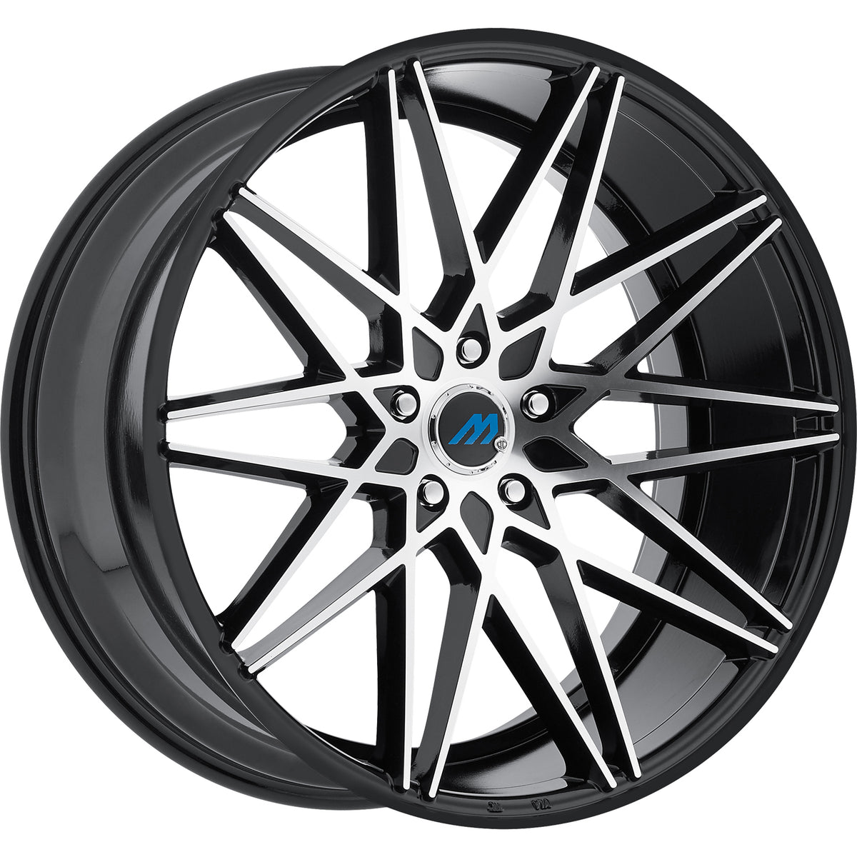 Mach ME20 Black Machined Wheel