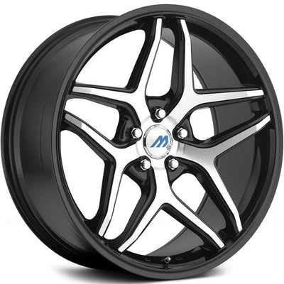 Mach ME3 Black Machined Wheel