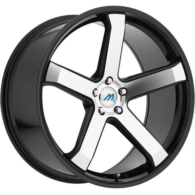 Mach ME5 Machined Black wheel
