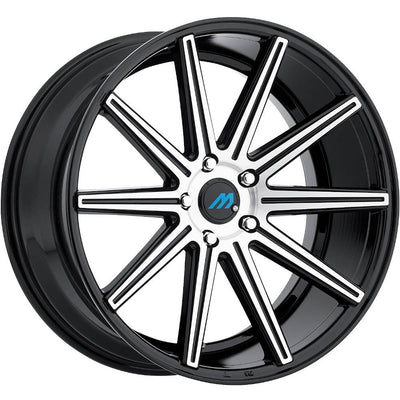 Mach ME9 Black Machined Wheel