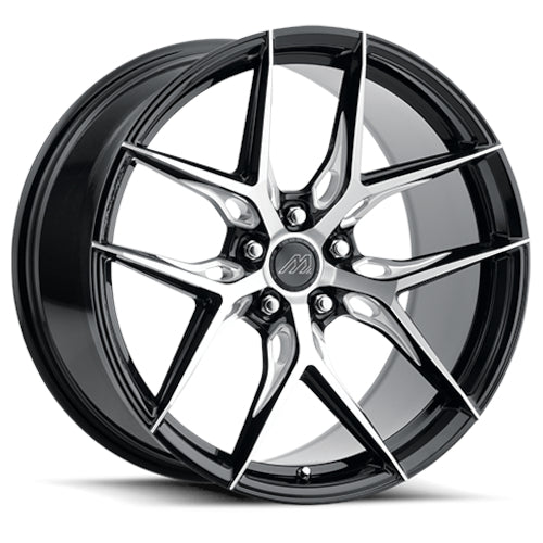 Mach MF12 Black Machined Wheel