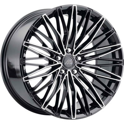 Mach MF9 Black Machined Wheel