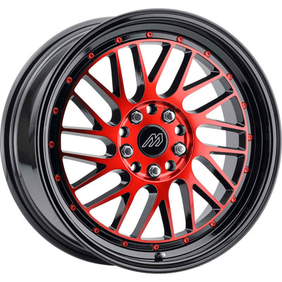 Mach MP42 Black Red Machined Wheel