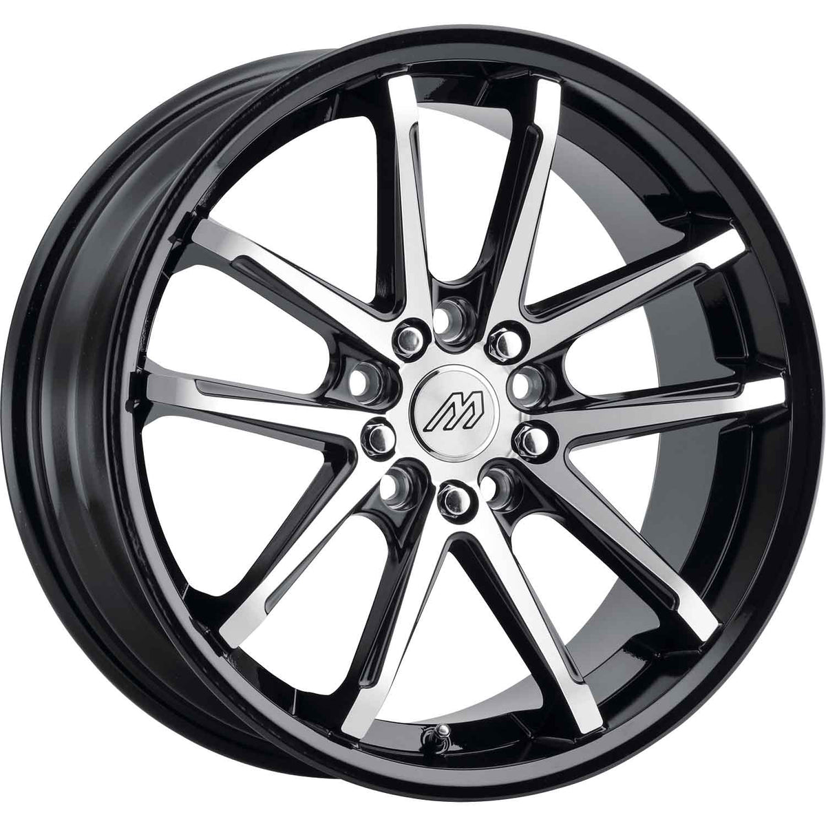 Mach MP58 Black Machined Wheel