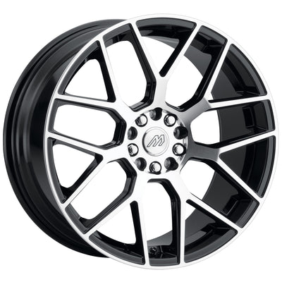 Mach MP74 Black Machined Wheel