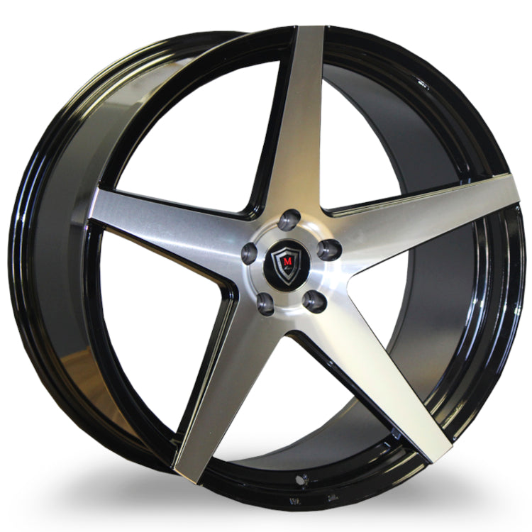 Marquee Luxury M1001 Black Machined Wheel