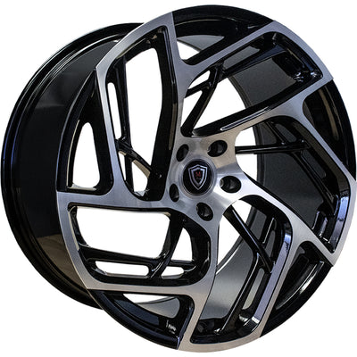 Marquee Luxury M1002 Black Machined Wheel