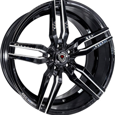 Marquee Luxury M3216 Black Milled Wheel
