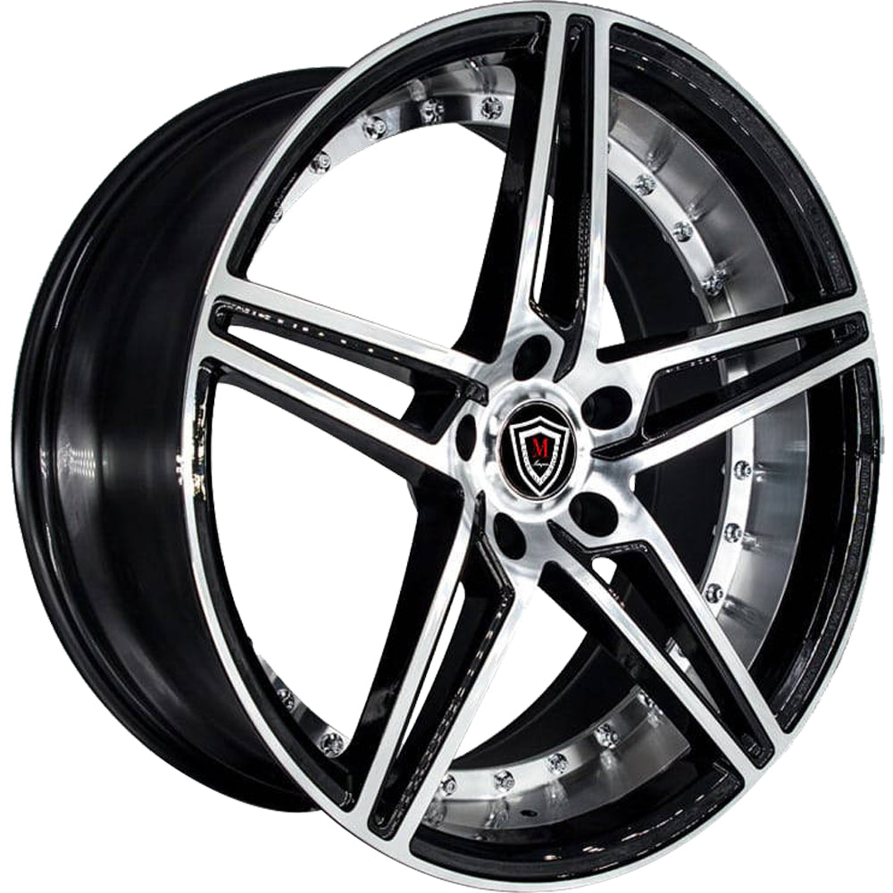 Marquee Luxury M3258 Black Machined Wheel