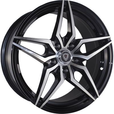 Marquee Luxury M3259 Black Machined Wheel