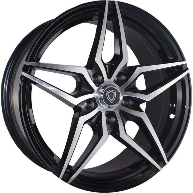 Marquee Luxury M3259 Black Machined Wheel