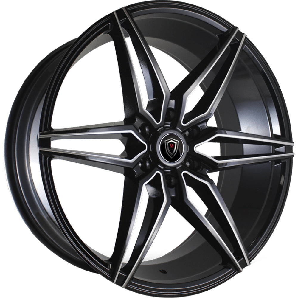 Marquee Luxury M3259A Black Milled Wheel