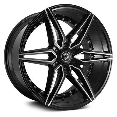 Marquee Luxury M3259B Black Milled Wheel