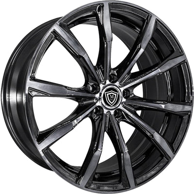 Marquee Luxury M4408 Black Machined Wheel