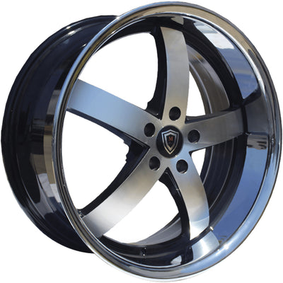 Marquee Luxury M5330B Black Machined Wheel
