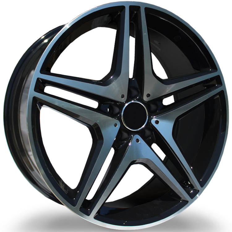 Marquee Replica R5055 Black Machined Wheel