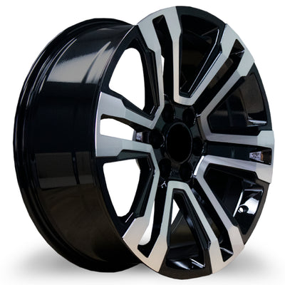 Marquee Replica R668 Black Machined Wheel