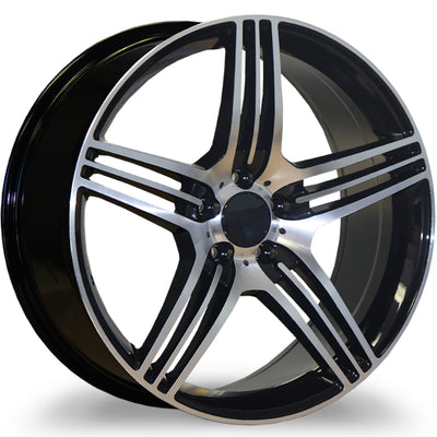 Marquee Replica R6704 Black Machined Wheel